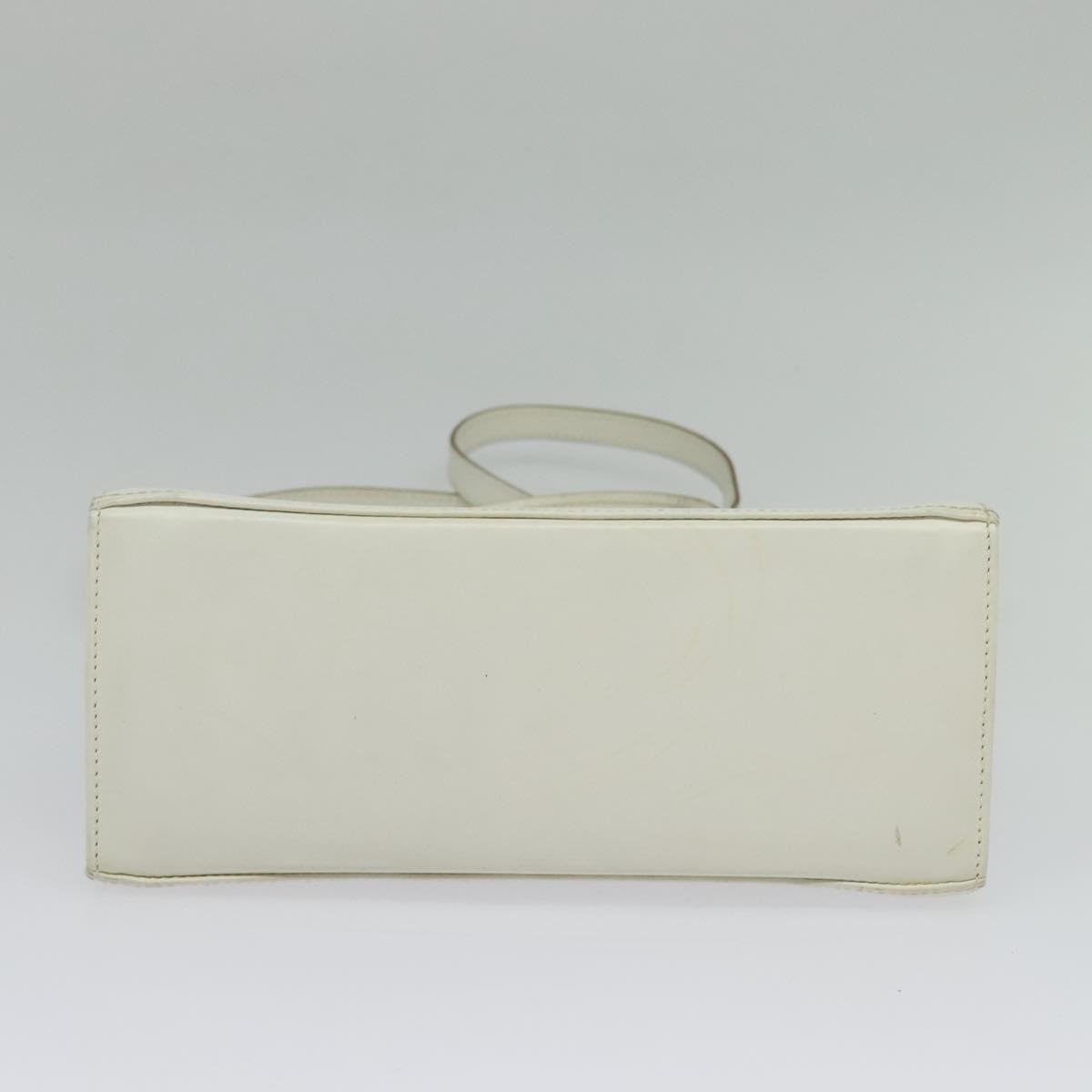 Salvatore Ferragamo Gancini Convertible Top Handle Bag Leather, WHITE, LEATHER, Handbag