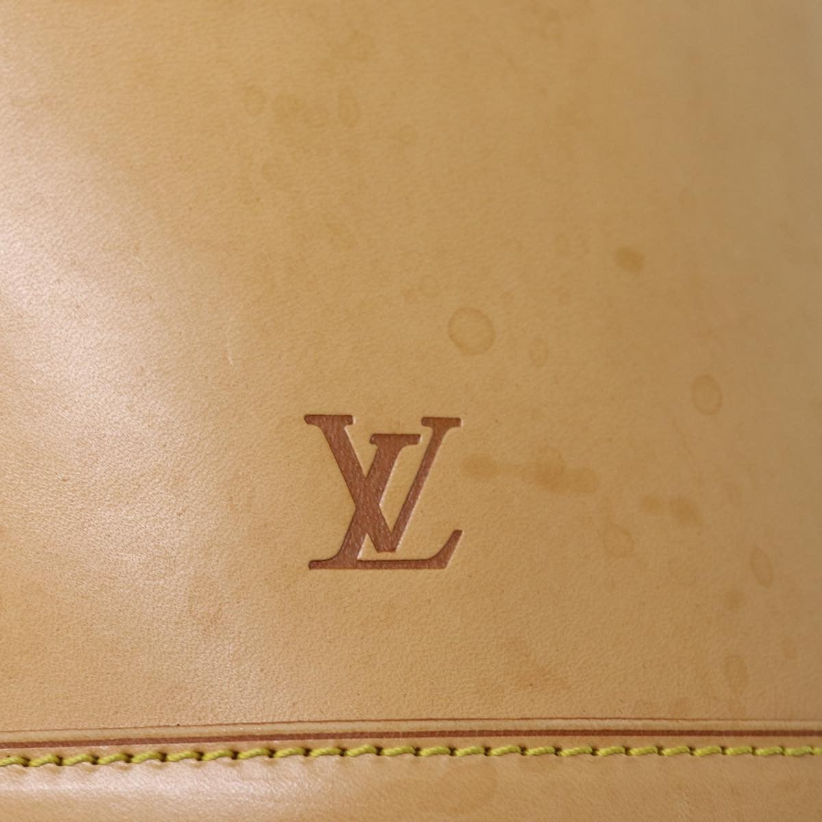 Louis Vuitton Bucket Bag Leather, BEIGE, LEATHER, Handbag