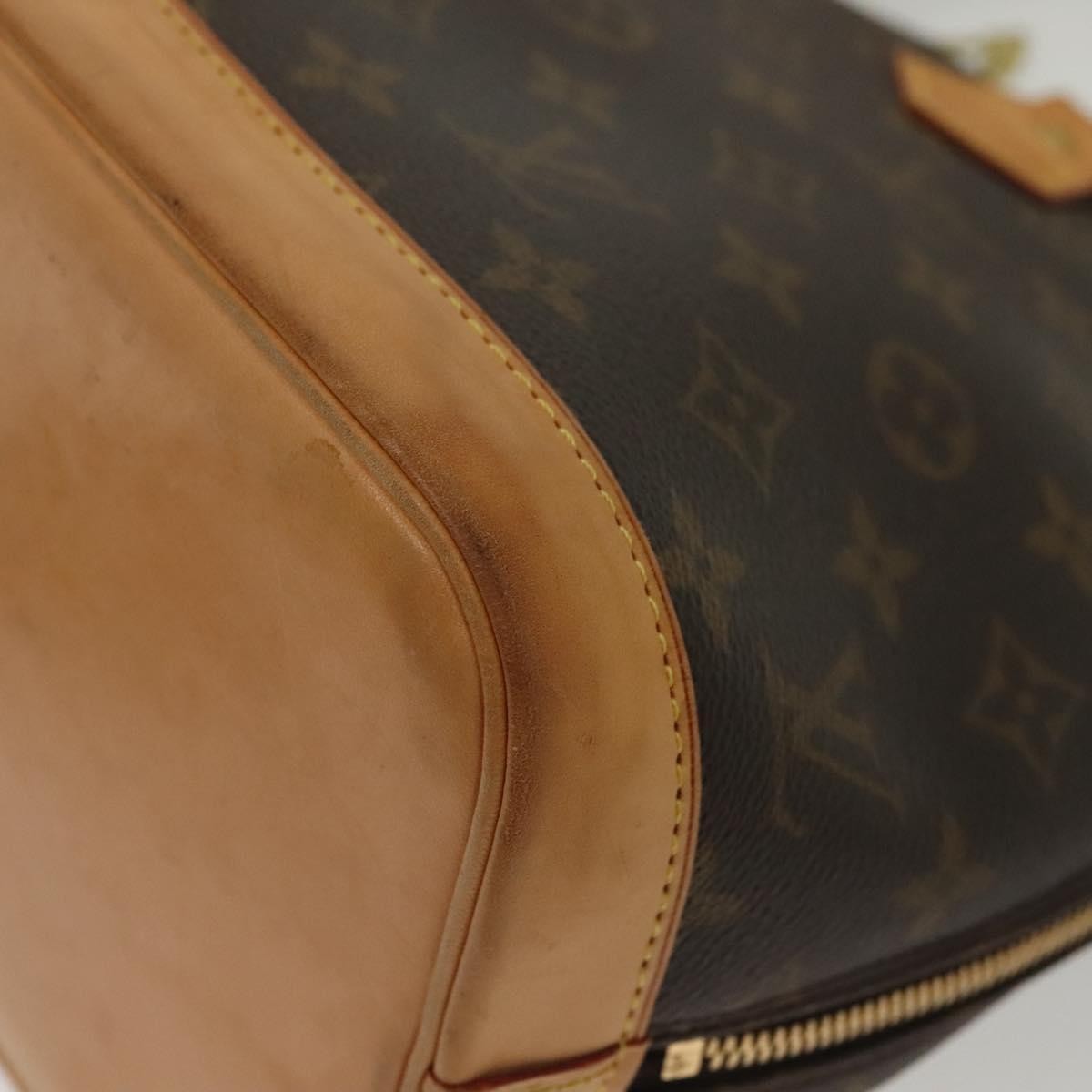 Louis Vuitton Alma Handbag Monogram Canvas, BROWN, CANVAS, Handbag