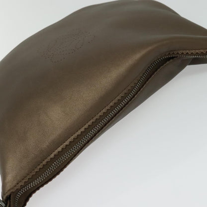 Loewe Anagram Shoulder Bag Leather, METALLIC, LEATHER, Shoulder bag