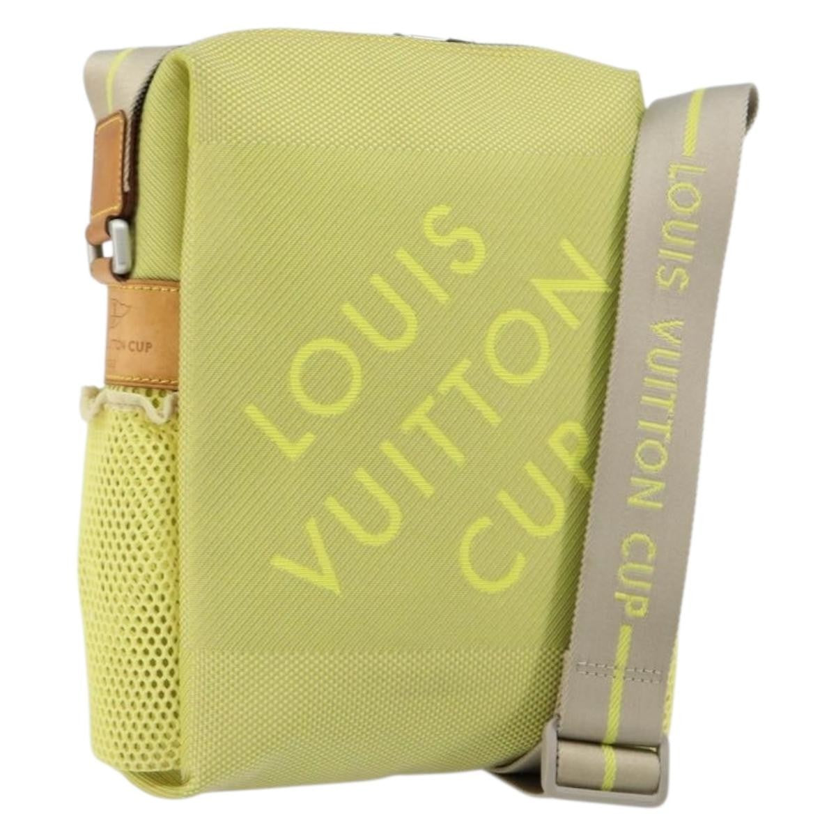 Louis Vuitton Cup Weathery Bag Damier Geant Canvas, YELLOW, CANVAS, Shoulder bag