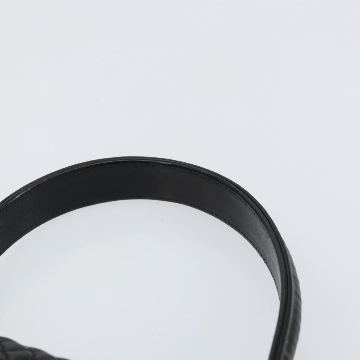 Bally Vintage Handbag Quilted Leather, BLACK, LEATHER, Handbag