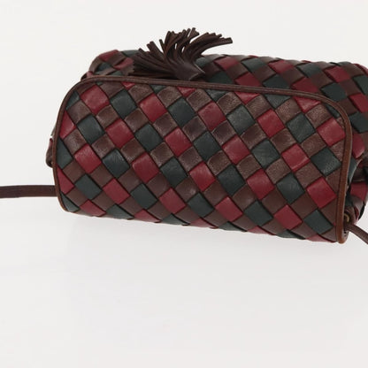 Bottega Veneta Intrecciato Clutch bag Calfskin, RED, LEATHER, Clutche & pouche