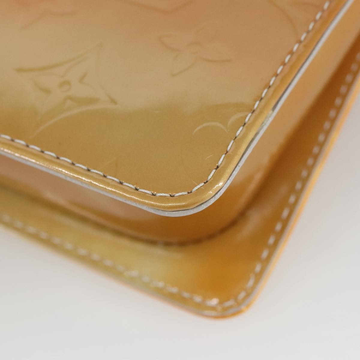 Louis Vuitton Pochette Mott Patent leather, YELLOW, PATENT_LEATHER, Clutche & pouche