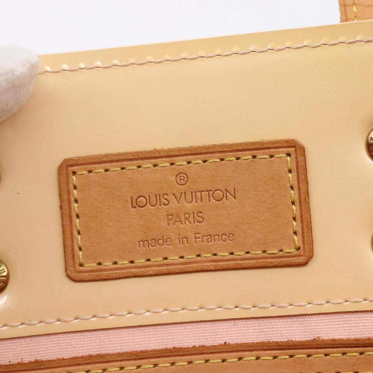 Louis Vuitton Reade Handbag Monogram Vernis, BEIGE, PATENT_LEATHER, Handbag