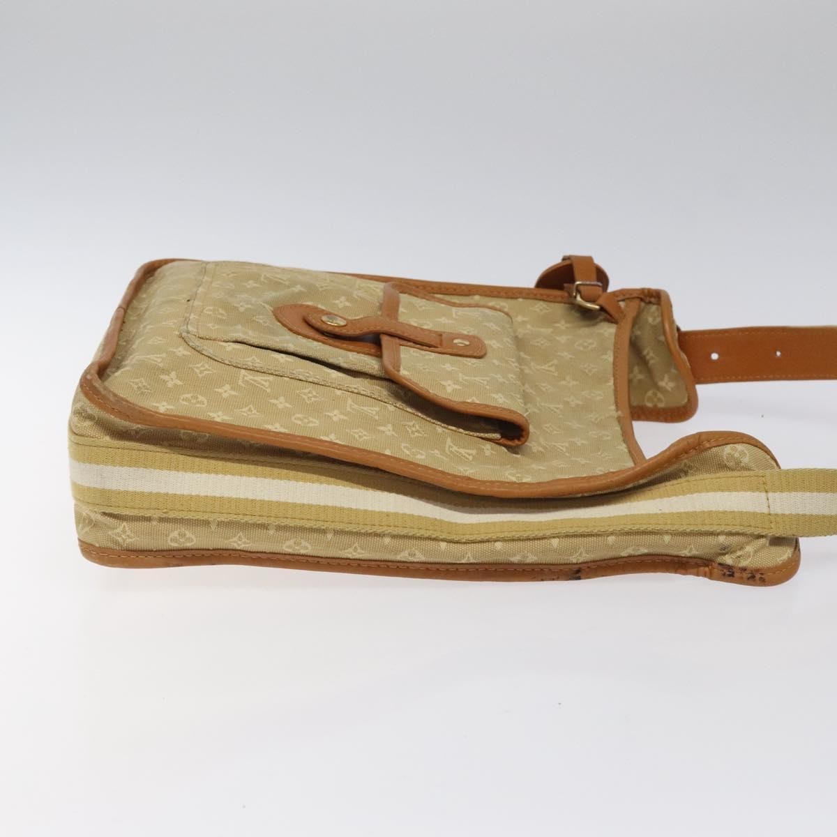 Louis Vuitton Mary Kate Messenger Bag Mini Lin, BEIGE, CANVAS, Crossbody bag