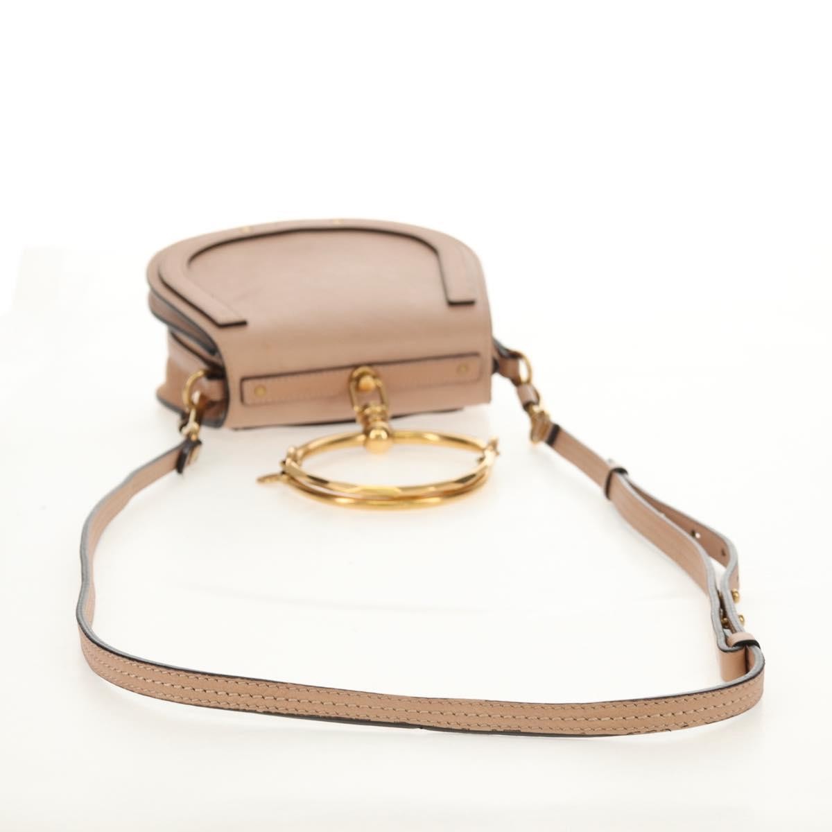 Chloe Nile Crossbody Bag Leather, PINK, LEATHER, Shoulder bag