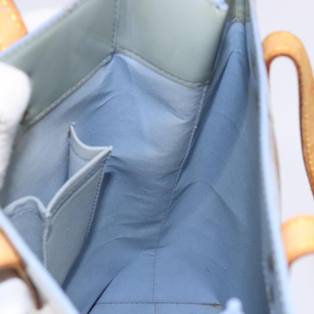 Louis Vuitton Reade Handbag Monogram Vernis, BLUE, PATENT_LEATHER, Handbag