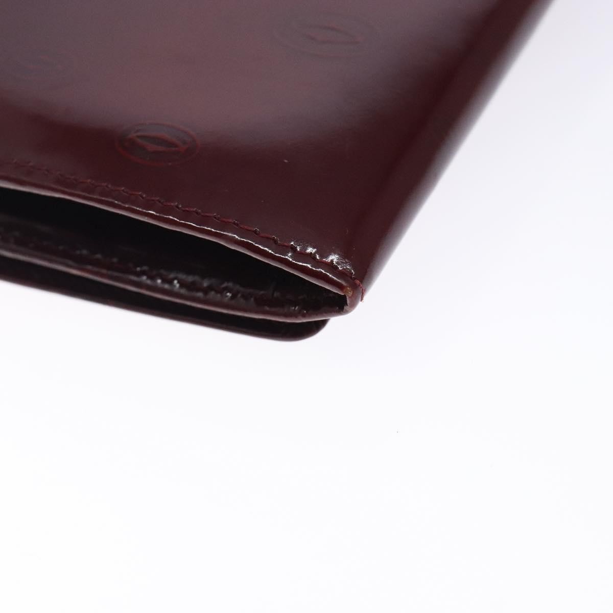 Cartier Happy Birthday Long Wallet Patent leather, BURGUNDY, PATENT_LEATHER, Wallets