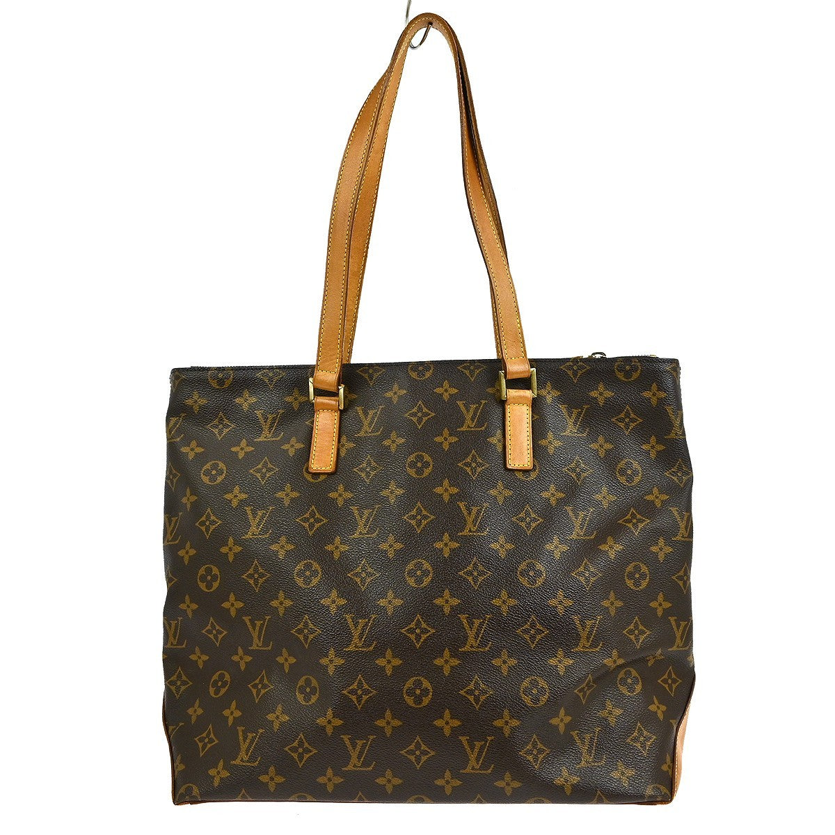 Louis Vuitton Cabas Mezzo Monogram Canvas, BROWN, CANVAS, Tote bag