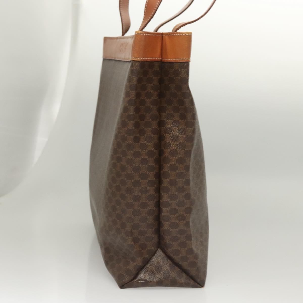 Celine Vintage Macadam Tote bag Canvas, BROWN, CANVAS, Tote bag