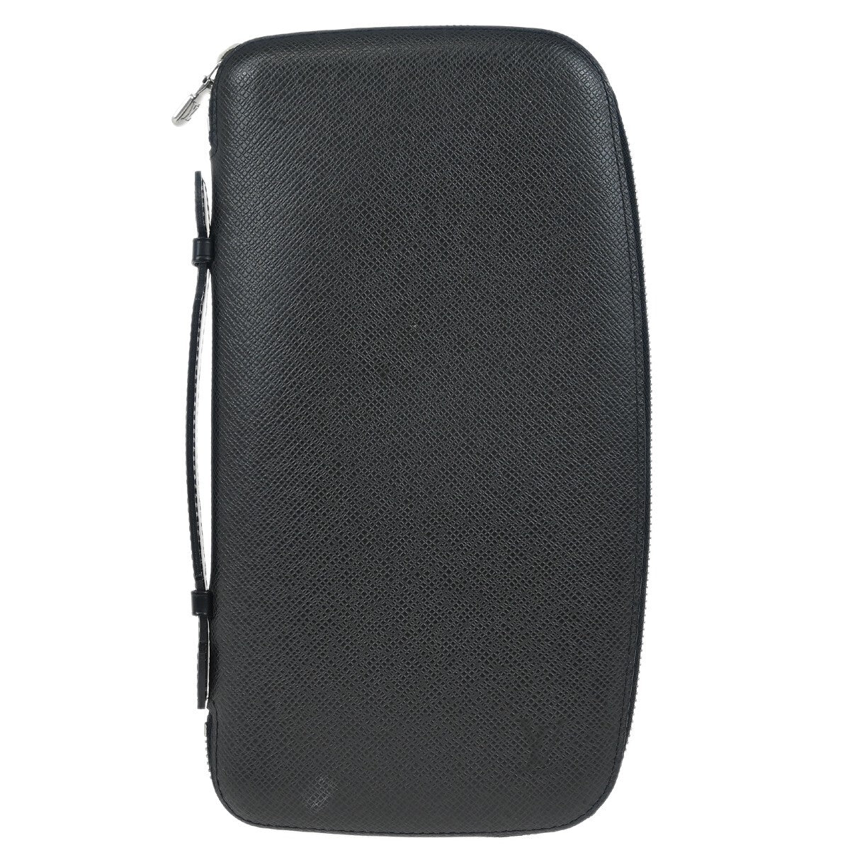 Louis Vuitton Atoll Organizer Wallet Taiga Leather, BLACK, LEATHER, Clutche & pouche