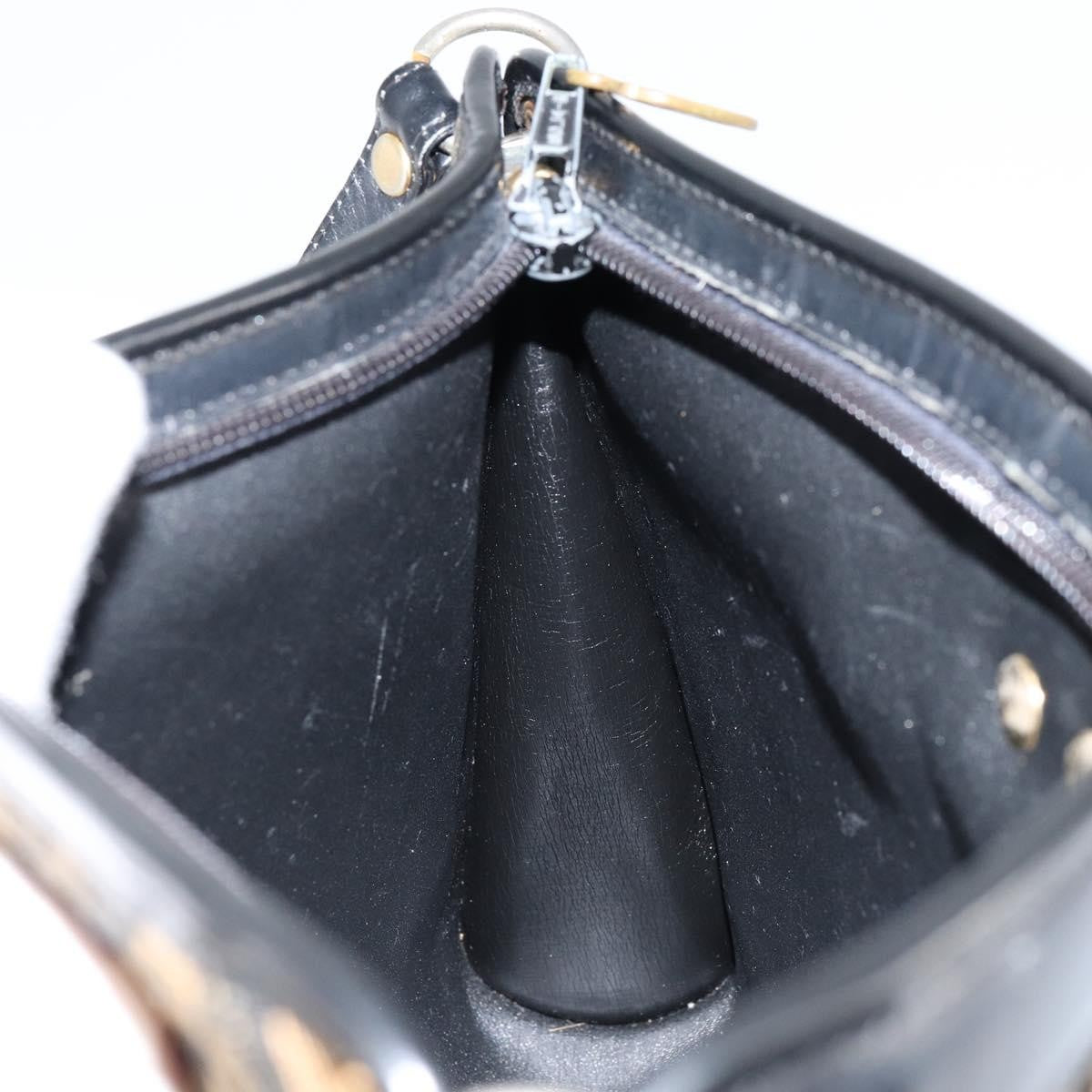 Christian Dior Vintage Trotter Shoulder Bag Canvas, NAVY, CANVAS, Shoulder bag