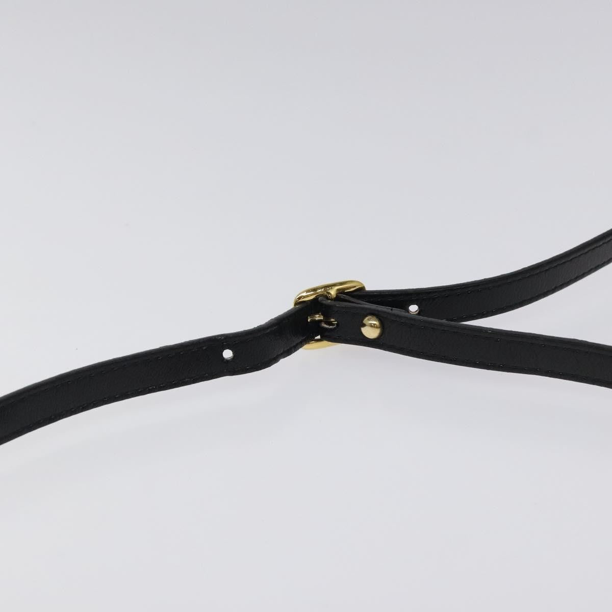 Saint Laurent Vintage Shoulder Bag Leather, BLACK, LEATHER, Shoulder bag