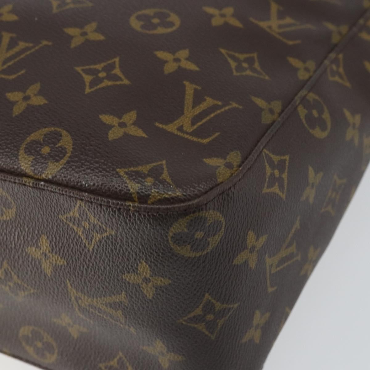 Louis Vuitton Looping Handbag Monogram Canvas, BROWN, CANVAS, Shoulder bag