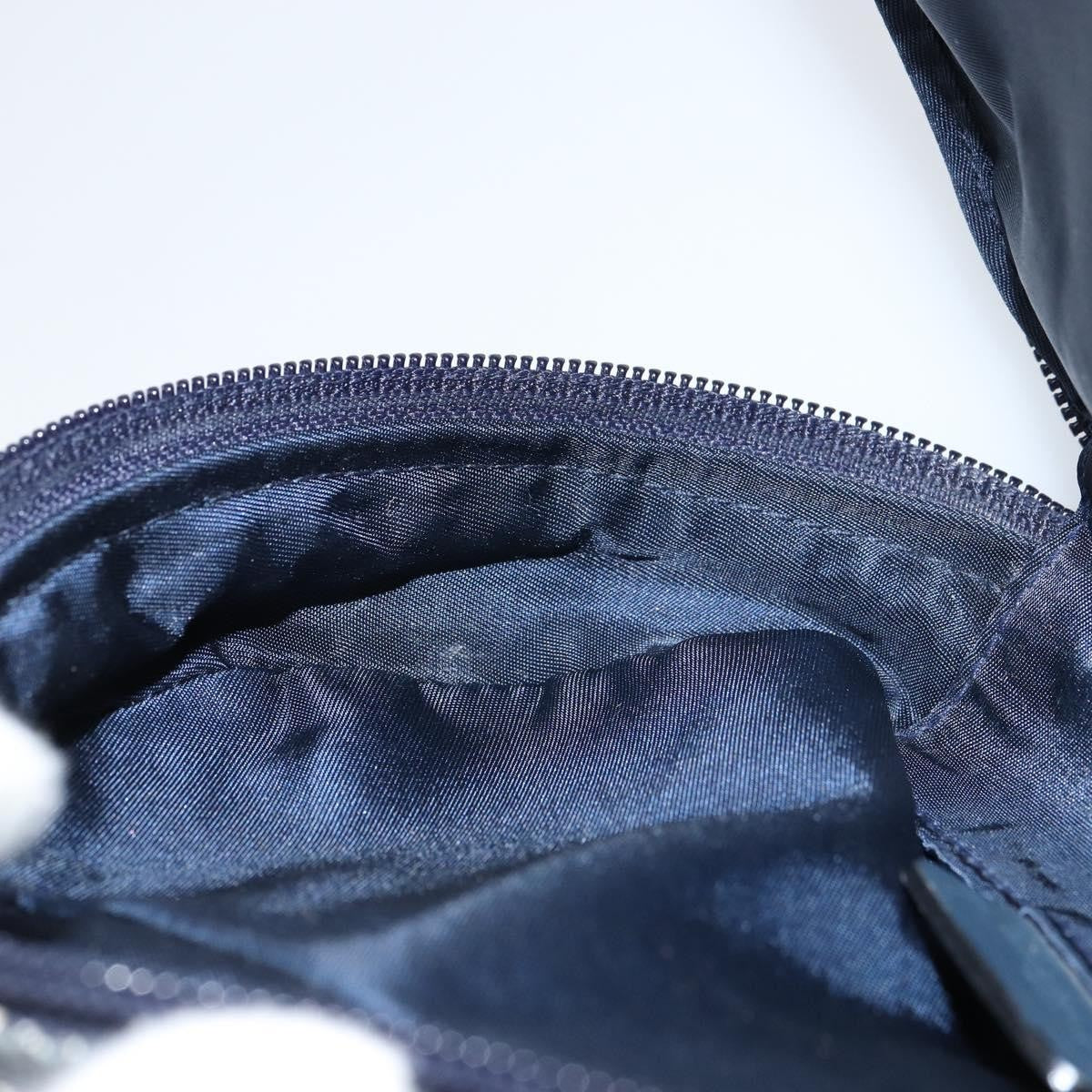 Christian Dior Vintage Saddle Coin Purse Diorissimo Canvas, NAVY, CANVAS, Clutche & pouche