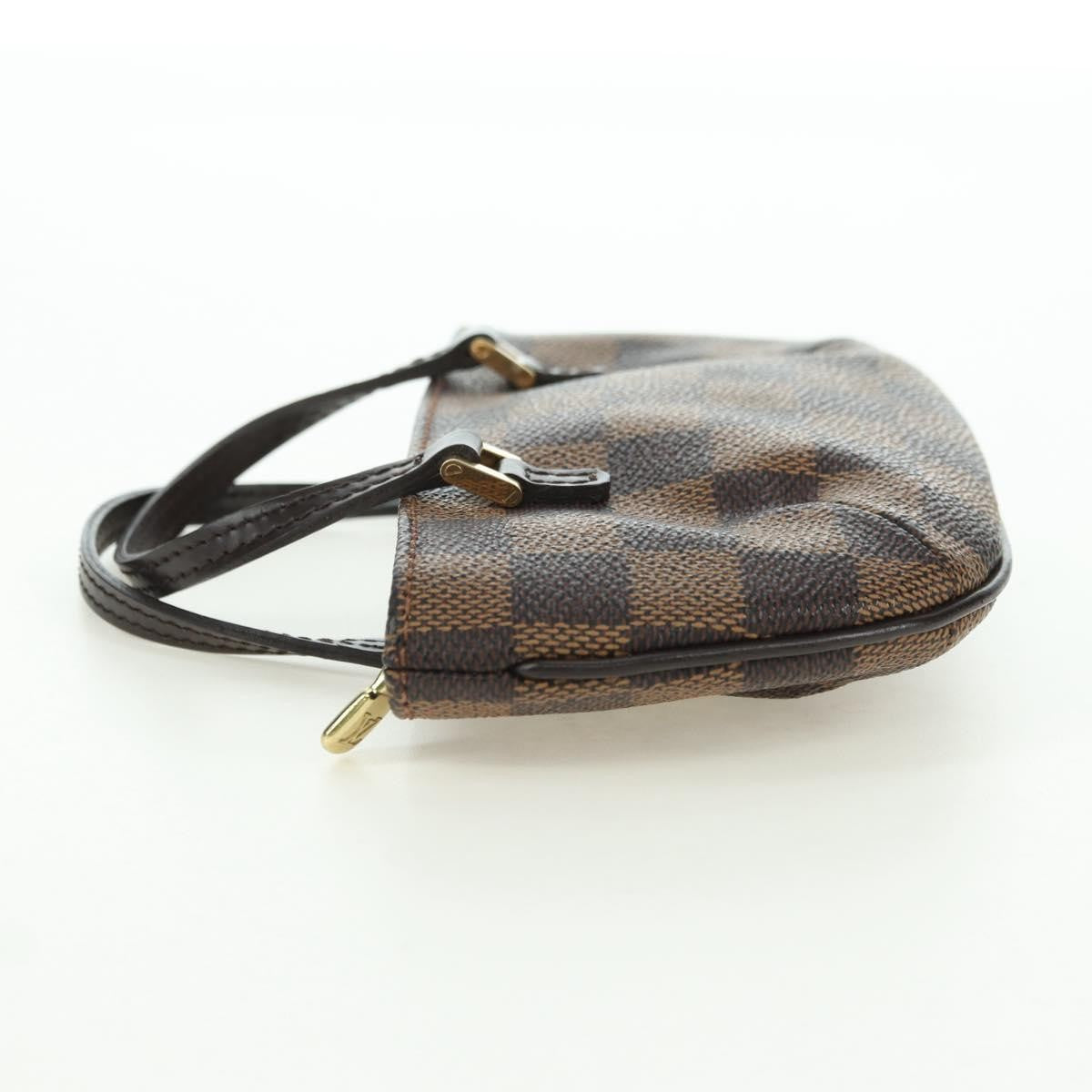 Louis Vuitton Manosque Pochette Damier, Brown, Canvas, Clutch