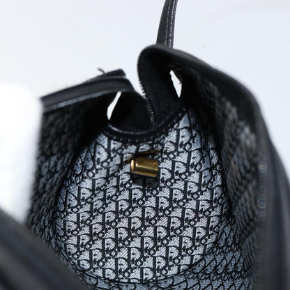 Christian Dior Vintage Shoulder Bag Leather, BLACK, LEATHER, Shoulder bag