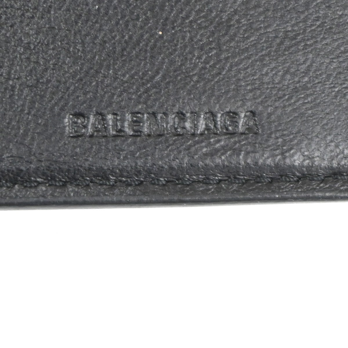 Balenciaga Trifold Wallet Leather, BLACK, LEATHER, Wallets