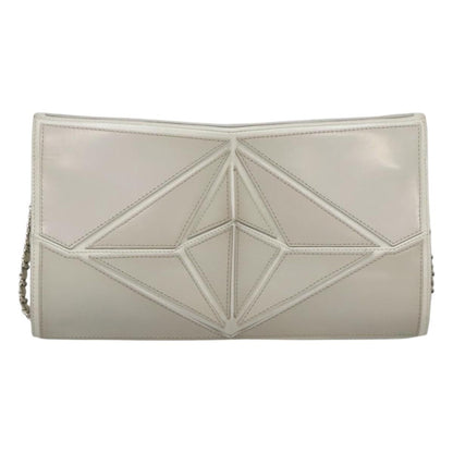 Chanel Midnight Swim Clutch Leather, GRAY, LEATHER, Clutche & pouche