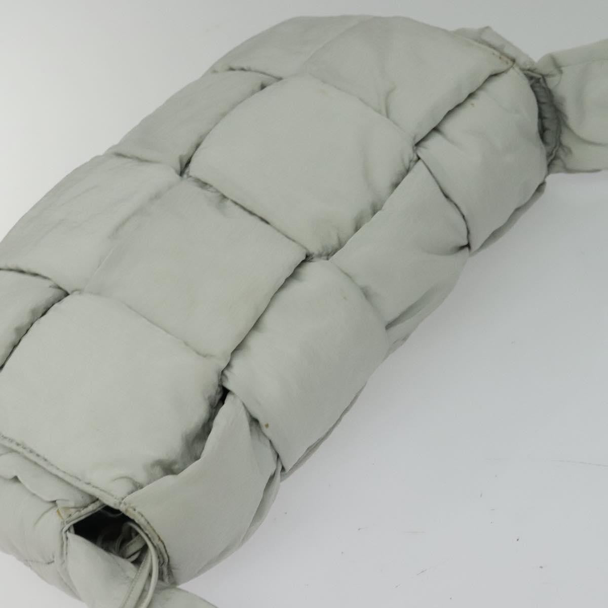 Bottega Veneta Padded Tech Cassette Crossbody Bag Intrecciato Nylon, GRAY, NYLON, Shoulder bag