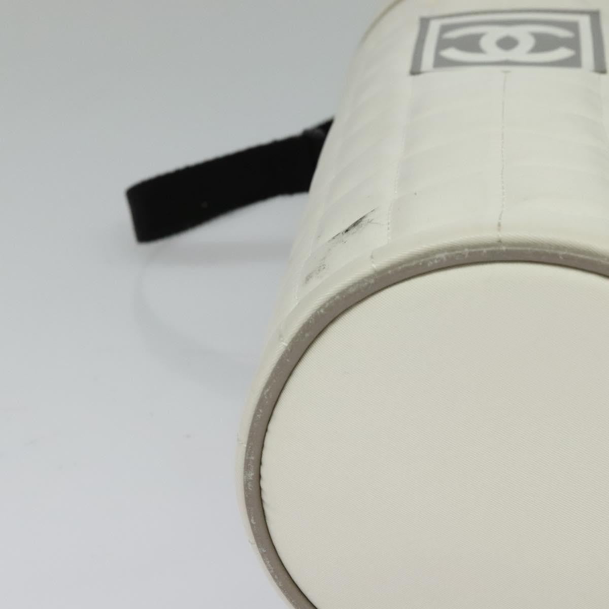 Chanel Sport Line Bottle Holder Nylon, WHITE, NYLON, Clutche & pouche