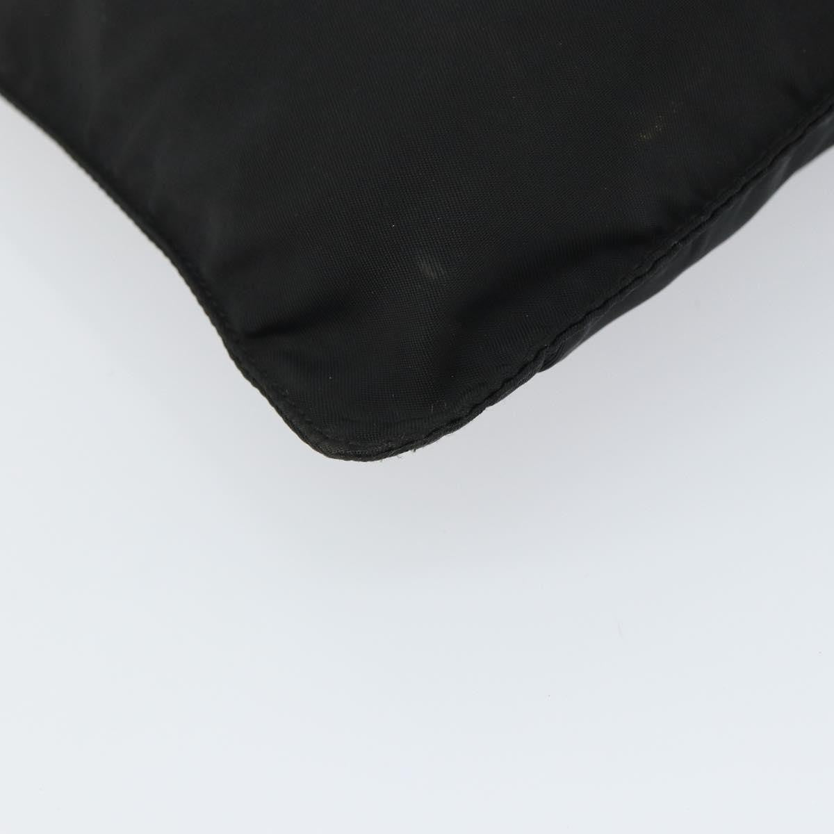 Prada Flat Messenger Bag Tessuto, BLACK, NYLON, Shoulder bag