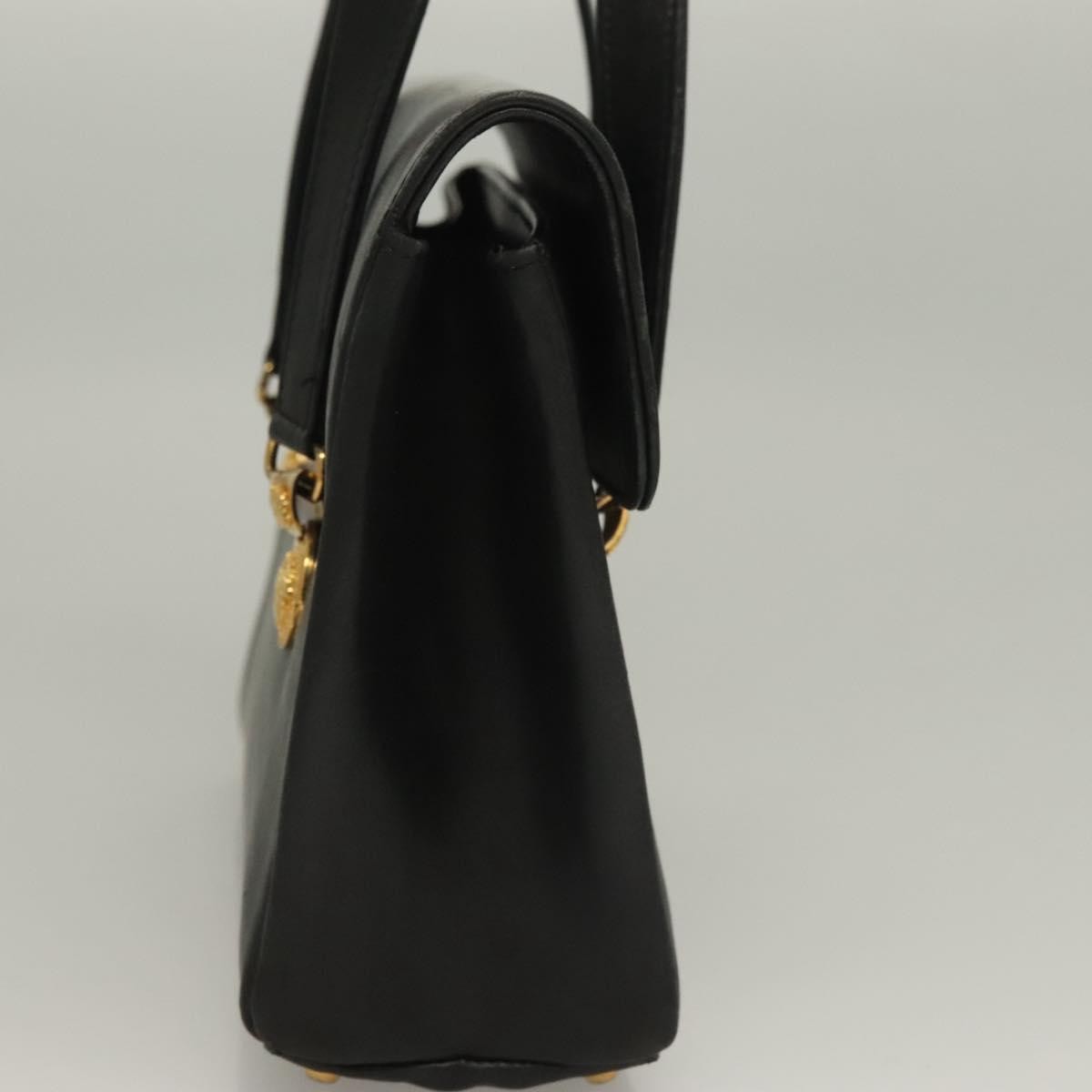 Versace Vintage Flap Shoulder Bag Leather, GOLD, LEATHER, Shoulder bag