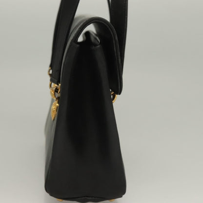 Versace Vintage Flap Shoulder Bag Leather, GOLD, LEATHER, Shoulder bag