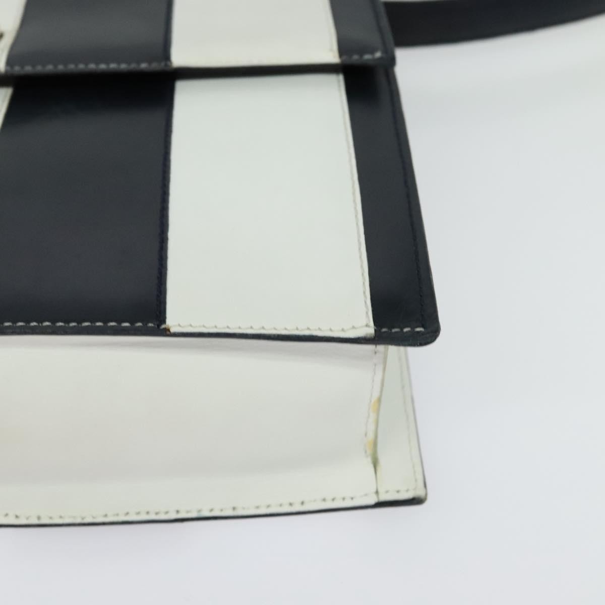 Celine Shoulder Bag Leather, WHITE, LEATHER, Shoulder bag