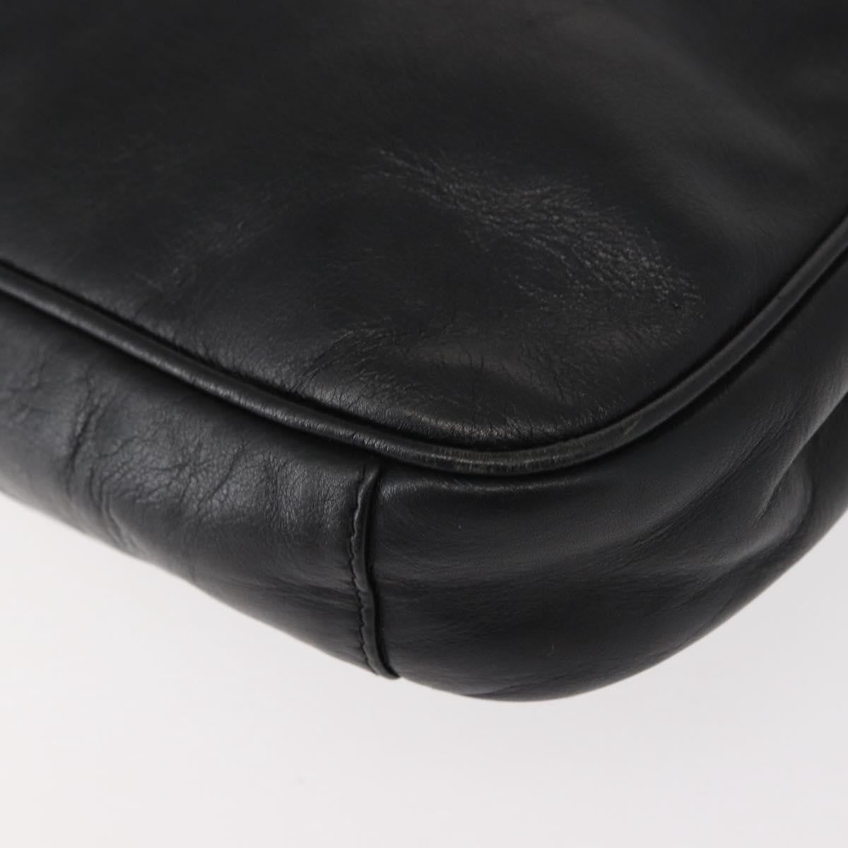 Fendi Vintage Shoulder Bag Leather, BLACK, LEATHER, Shoulder bag