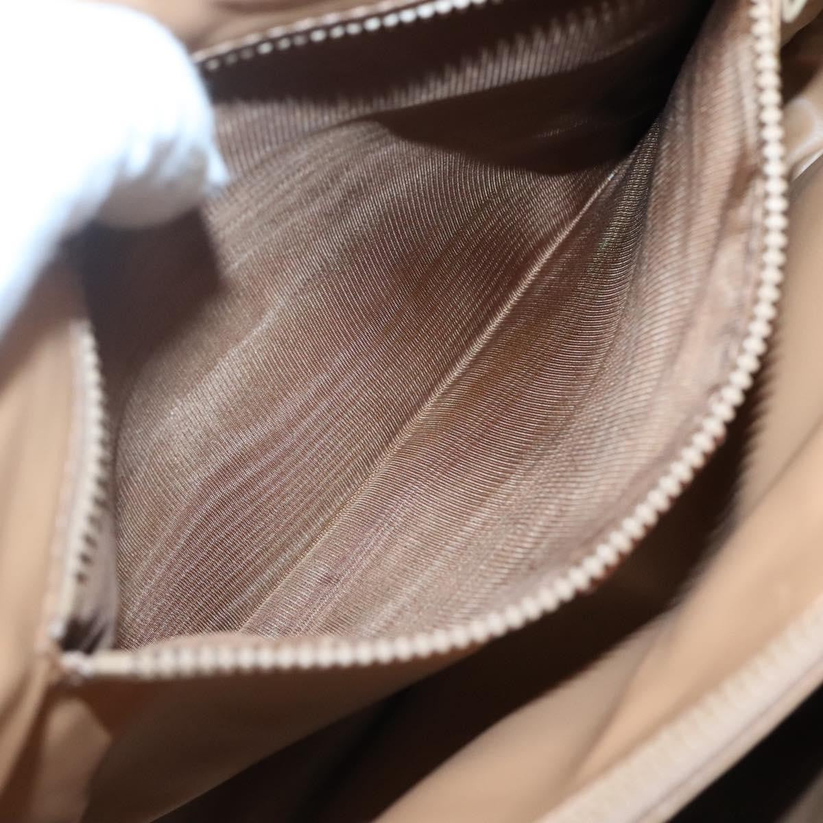 Celine Vintage Macadam Handbag Canvas, BEIGE, CANVAS, Handbag