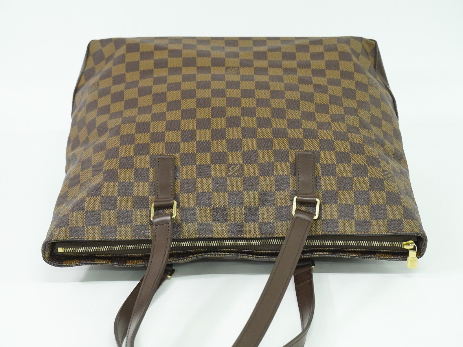 Louis Vuitton Cabas Mezzo Damier, BROWN, CANVAS, Tote bag