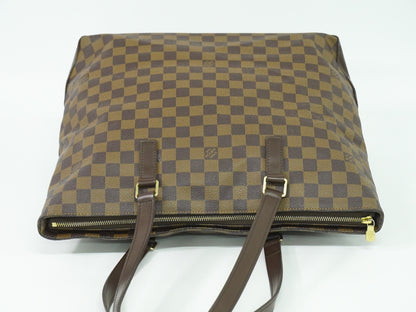 Louis Vuitton Cabas Mezzo Damier, BROWN, CANVAS, Tote bag