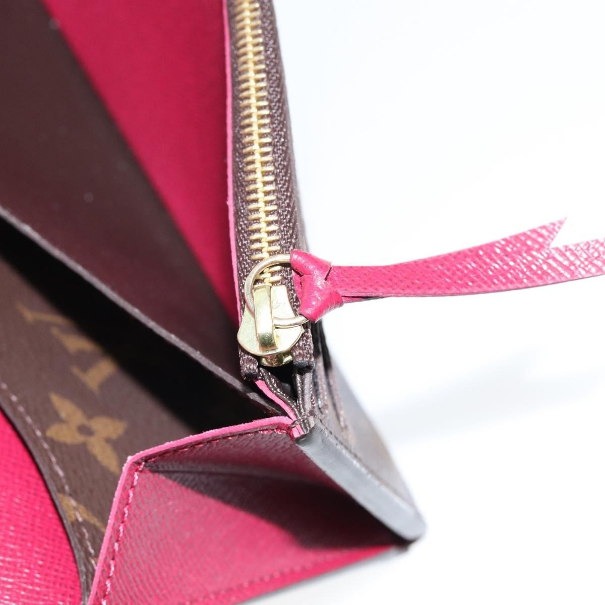 Louis Vuitton Emilie Wallet Monogram Canvas, BROWN, CANVAS, Wallets