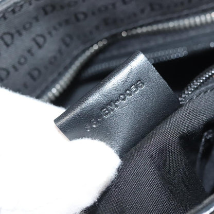 Christian Dior Vintage Zip Shoulder Bag Diorissimo Canvas, BLACK, CANVAS, Shoulder bag