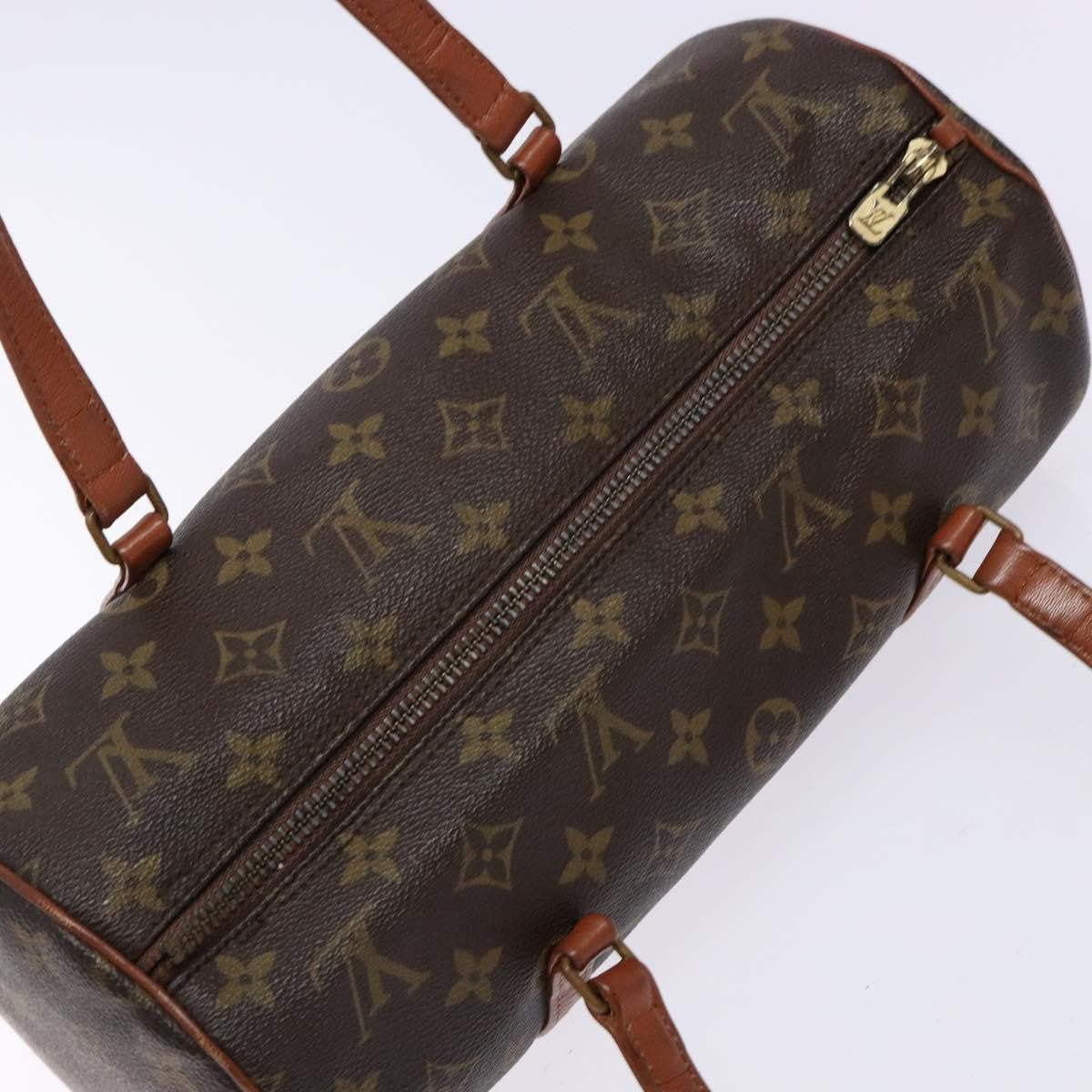 Louis Vuitton Papillon Handbag Monogram Canvas, BROWN, CANVAS, Handbag