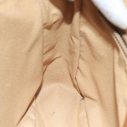 Celine Macadam Shoulder Bag Canvas, BEIGE, CANVAS, Shoulder bag