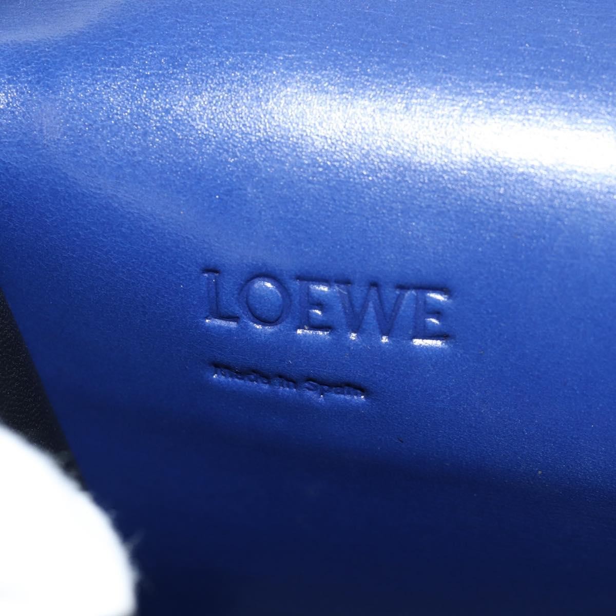 Loewe Barcelona Shoulder Bag Leather, BLUE, LEATHER, Shoulder bag