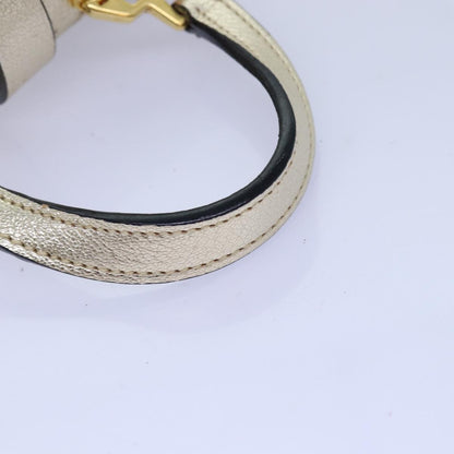 Miu Miu Madras Convertible Compartment Top Handle Bag Leather, GOLD, LEATHER, Handbag