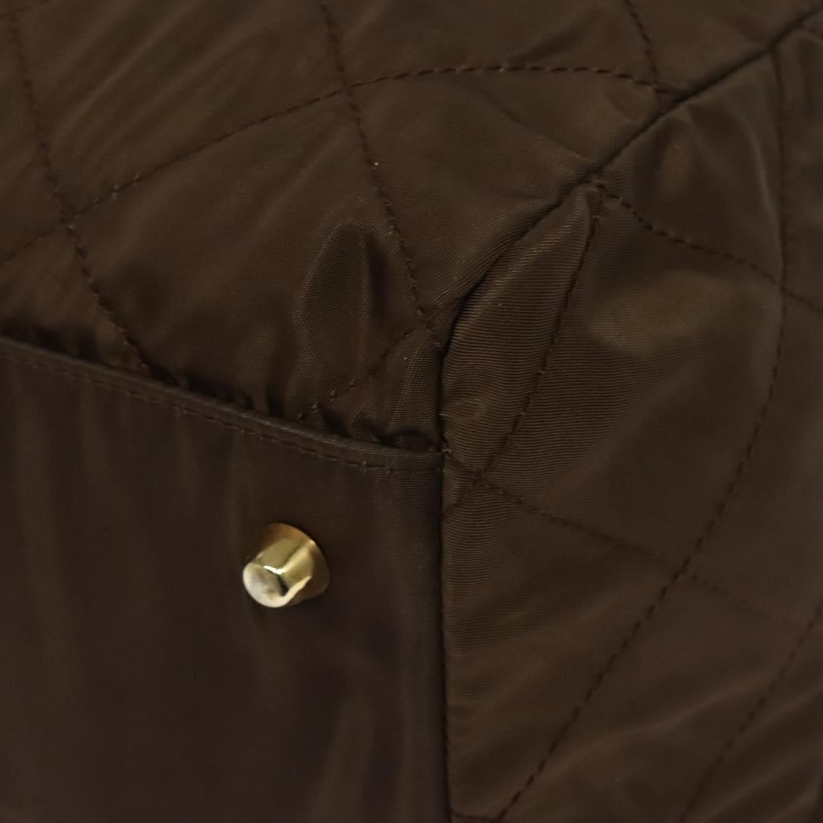 Prada Boston Bag Quilted tessuto, BROWN, NYLON, Travel bag