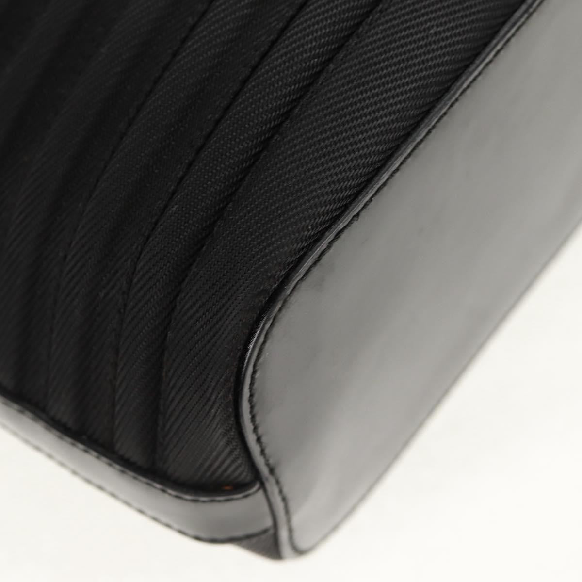 Gucci Vintage Bamboo Handle Bag Nylon, BLACK, NYLON, Handbag