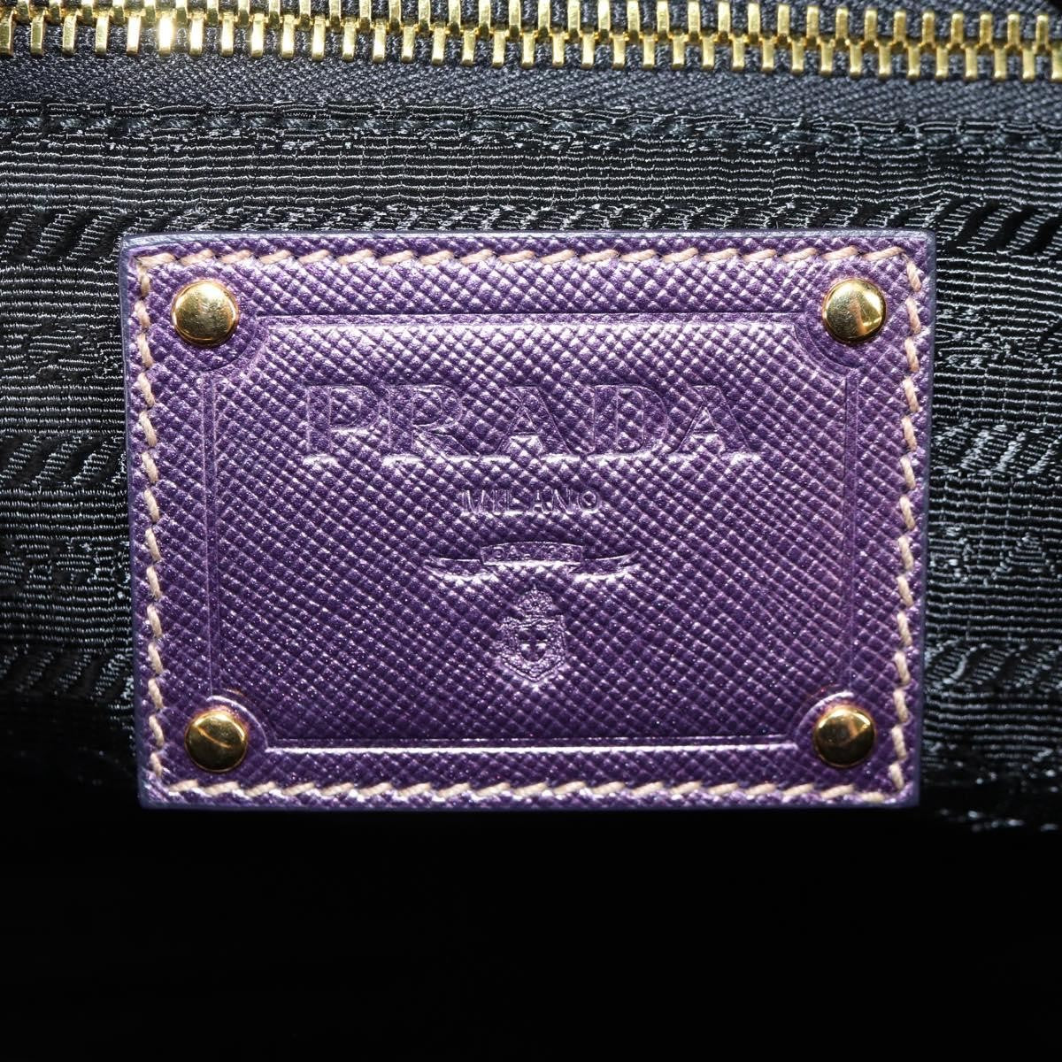 Prada Vintage Boston Bag Nylon, PURPLE, NYLON, Bag