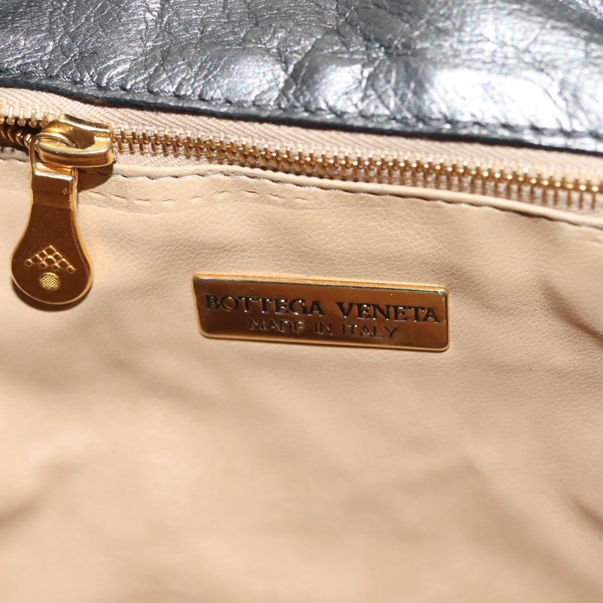 Bottega Veneta Intrecciato Backpack Patent Leather, METALLIC, LEATHER, Backpack