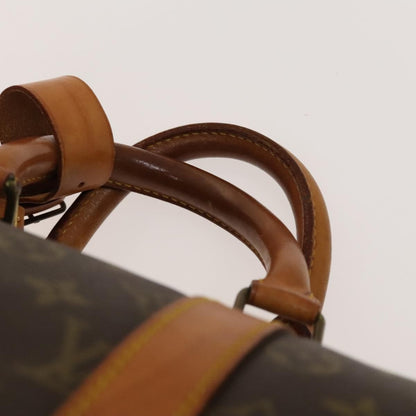 Louis Vuitton Keepall Bandouliere Bag Monogram Canvas, BROWN, CANVAS, Travel bag