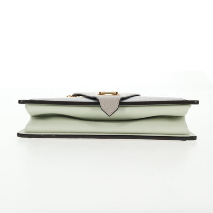 Louis Vuitton Trapeze Handbag Calfskin and Taiga Leather, GRAY, LEATHER, Shoulder bag