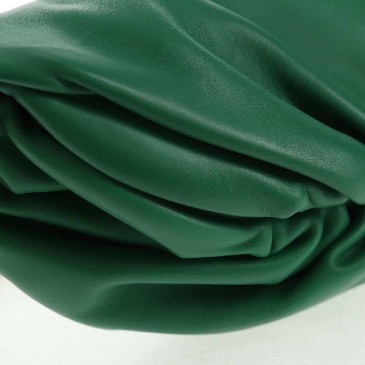 Bottega Veneta The Chain Pouch Leather, GREEN, LEATHER, Clutche & pouche