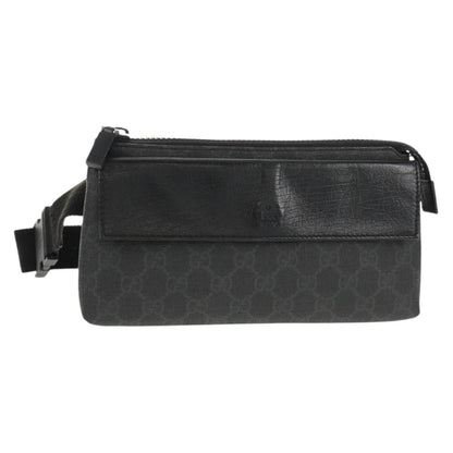 Gucci Waist Bag GG Coated Canvas, BLACK, CANVAS, Shoulder bag
