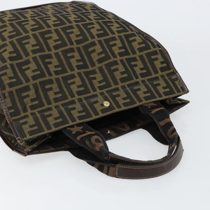 Fendi Zucca Tote bag FF motif, BROWN, CANVAS, Tote bag