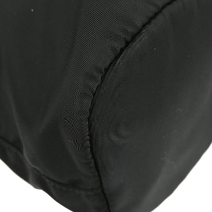 Prada Drawstring Wristlet Bucket Bag Tessuto, BLACK, NYLON, Clutche & pouche